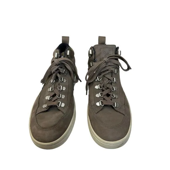Veja Roraima mid-top hiking sneakers womens size 9 brown blue