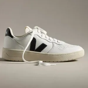 VEJA V-10 Black &amp; White Sneakers Size EU 36 US 5