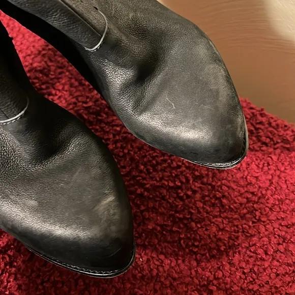 Vera Wang boots convertible Marilyn Black leather boots Size 9.5