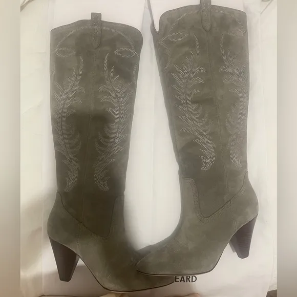 Veronica Beard Ballan knees high suede boots
