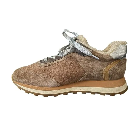 Veronica Beard Hartley Sneaker Wool Shearling Casual Shoes, Size 37.5 WORN ONCE