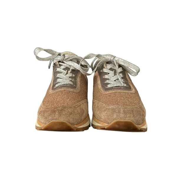 Veronica Beard Hartley Sneaker Wool Shearling Casual Shoes, Size 37.5 WORN ONCE
