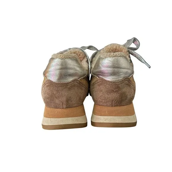 Veronica Beard Hartley Sneaker Wool Shearling Casual Shoes, Size 37.5 WORN ONCE