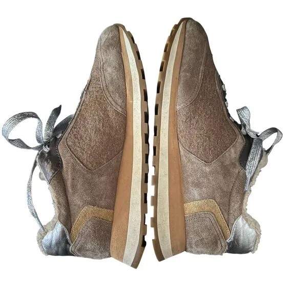 Veronica Beard Hartley Sneaker Wool Shearling Casual Shoes, Size 37.5 WORN ONCE