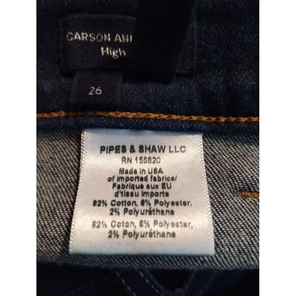 Veronica Beard Women's Carson High-Rise Ankle Flare Jeans Size 26 Oxford‎ Blue