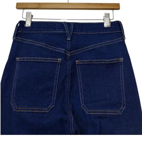 Veronica Beard Women's Carson High-Rise Ankle Flare Jeans Size 26 Oxford‎ Blue