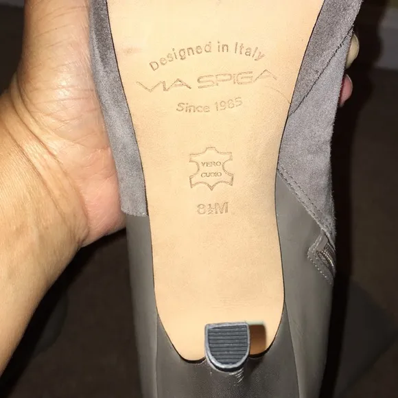 Via Spiga real leather NWT platform knee hi boots