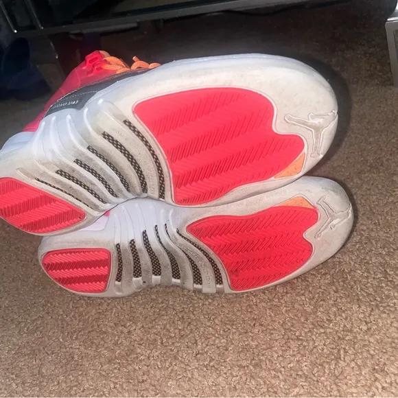 Vibrant Kids Sneakers - Neon Pink and Orange