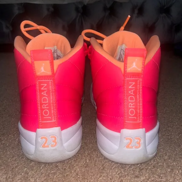 Vibrant Kids Sneakers - Neon Pink and Orange