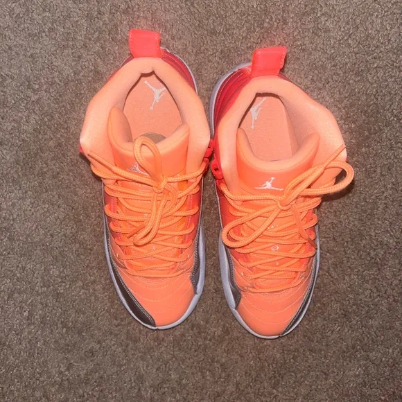 Vibrant Kids Sneakers - Neon Pink and Orange
