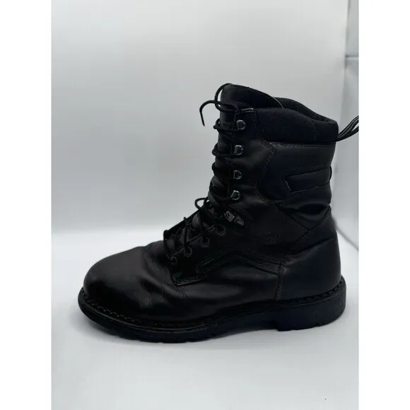 Vinatge Red Wing Men's Waterproof Dry Boots 414 Brown Leather Steel Toe Size 12