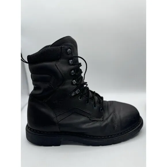 Vinatge Red Wing Men's Waterproof Dry Boots 414 Brown Leather Steel Toe Size 12