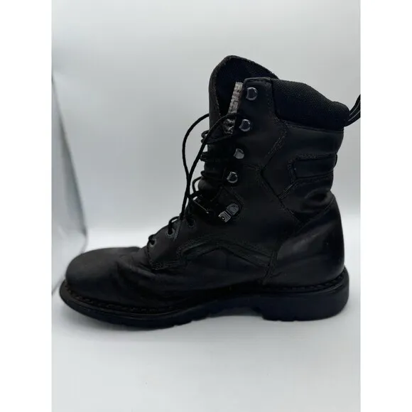 Vinatge Red Wing Men's Waterproof Dry Boots 414 Brown Leather Steel Toe Size 12