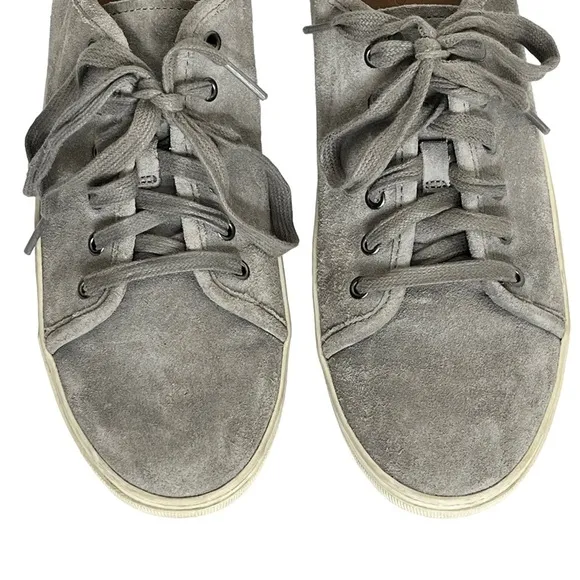Vince Austin Suede Grey Lace Up Sneakers Size 8