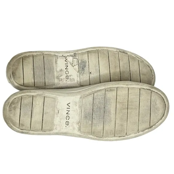 Vince Austin Suede Grey Lace Up Sneakers Size 8