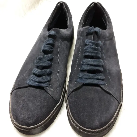 Vince Black Suede Noble Lace-up Sneaker SZ 10M