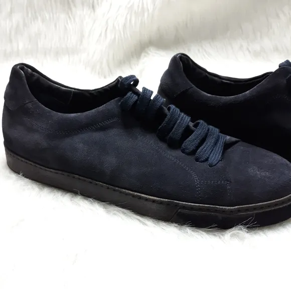 Vince Black Suede Noble Lace-up Sneaker SZ 10M