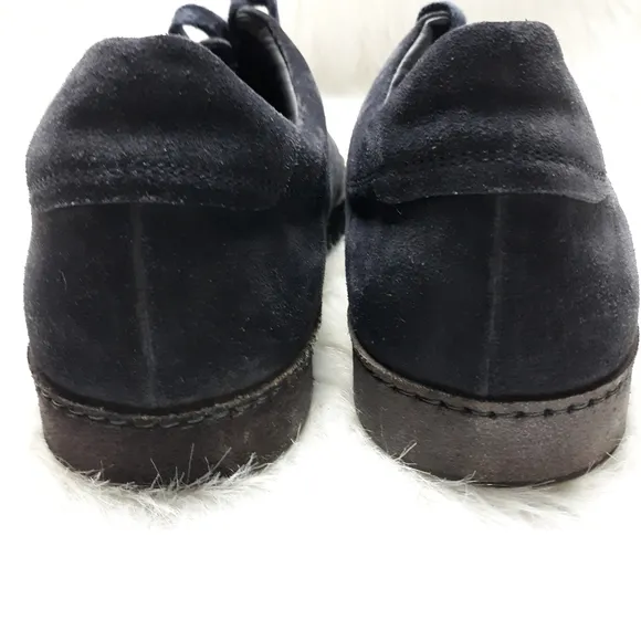 Vince Black Suede Noble Lace-up Sneaker SZ 10M