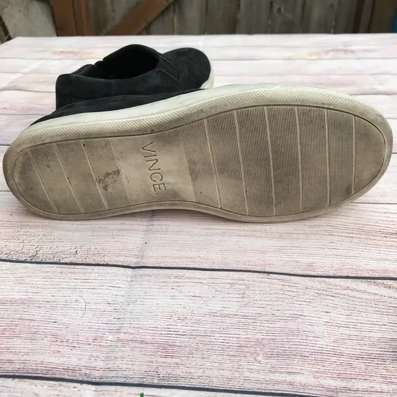 Vince Black Suede Sneakers