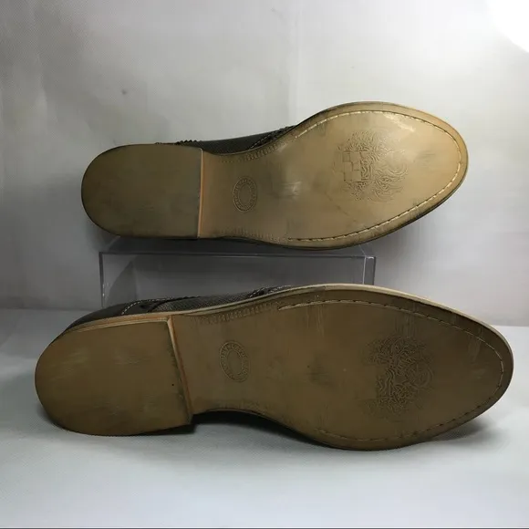 Vince Camuto Brand Men’s Bruno Leather Shoes Sz 8.5 Brown