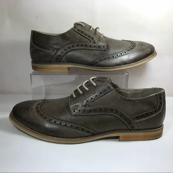 Vince Camuto Brand Men’s Bruno Leather Shoes Sz 8.5 Brown