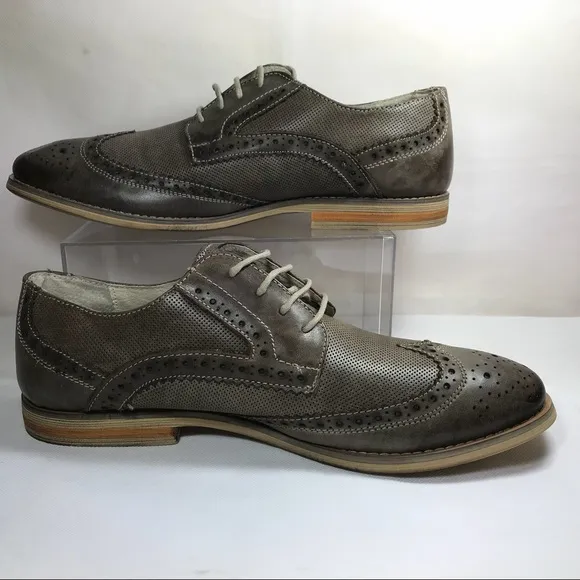 Vince Camuto Brand Men’s Bruno Leather Shoes Sz 8.5 Brown