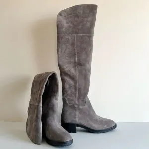 Vince Camuto Jorshie Suede Leather Over The Knee Boots 6.5