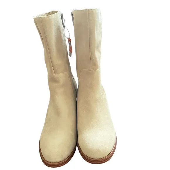 Vince Camuto NWT Oil and Water-Repellent Mid-Shaft Suede Boots -Zelcinna Size 11