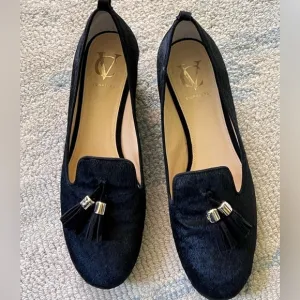Vince Camuto Shoes Vc Signature Nancy Tassel Loafer Calf Hair Size 8.5 EUC