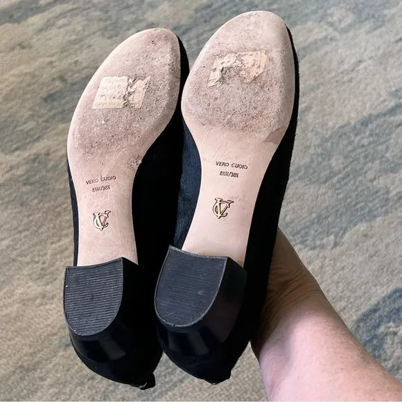 Vince Camuto Shoes Vc Signature Nancy Tassel Loafer Calf Hair Size 8.5 EUC