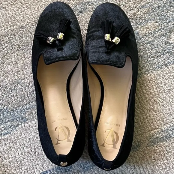Vince Camuto Shoes Vc Signature Nancy Tassel Loafer Calf Hair Size 8.5 EUC