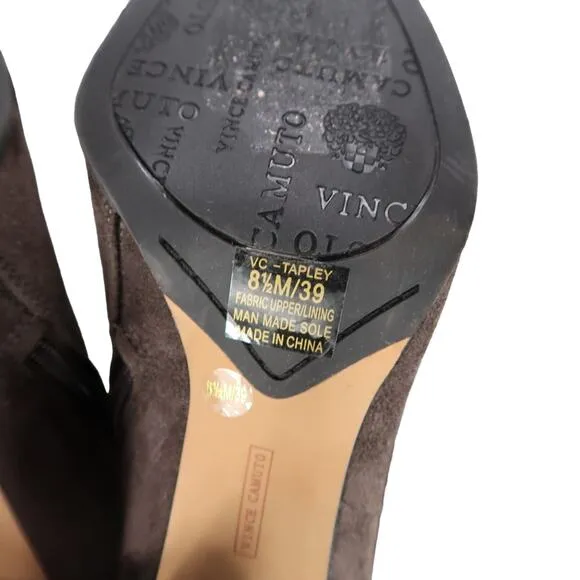 Vince Camuto Shoes Womens 8.5 Boots Heeled Over The Knee Fashion Tapley Brown