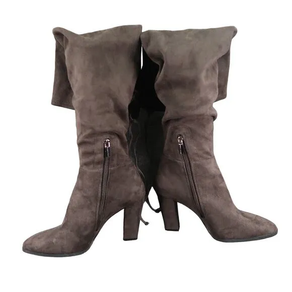 Vince Camuto Shoes Womens 8.5 Boots Heeled Over The Knee Fashion Tapley Brown