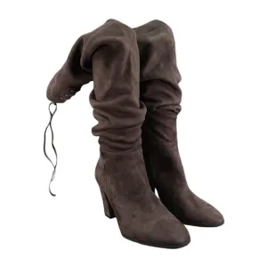 Vince Camuto Shoes Womens 8.5 Boots Heeled Over The Knee Fashion Tapley Brown