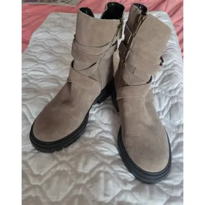 Vince Camuto Suede Cycling Boots Women's Size 7.5