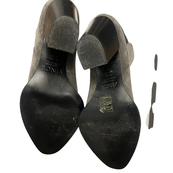 Vince Grey Suede Boots Womans‎ size 7.5