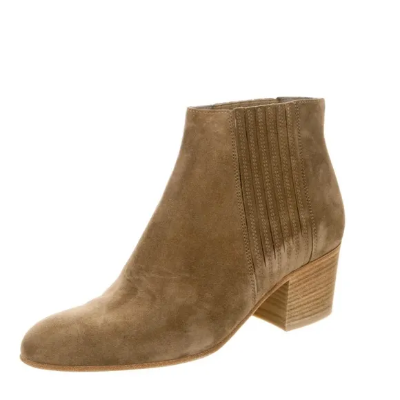 Vince Haider Brown Suede Boots sz 7 blogger Favorite