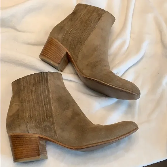 Vince Haider Brown Suede Boots sz 7 blogger Favorite