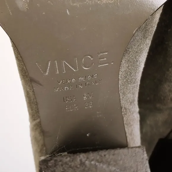 VINCE Suede Heel Ankle Boots Pointed Toes