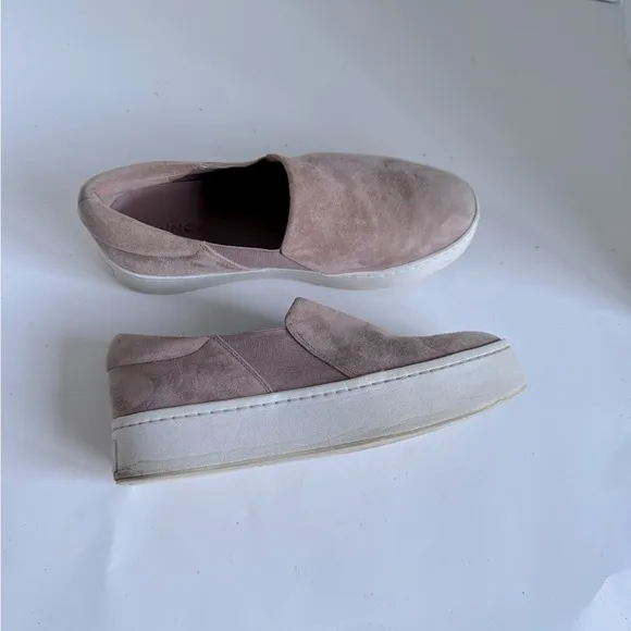 VINCE Warren Flatform Suede Sneakers. Size 7