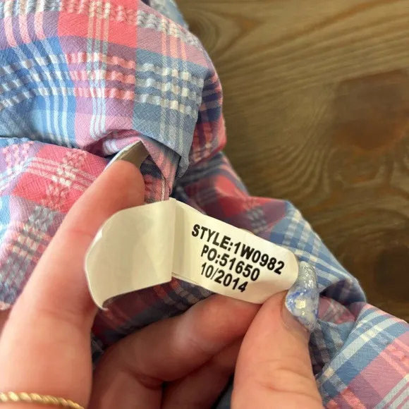 VINEYARD VINES HARBOR SHIRT FISHING LONG SLEEVE ACTIVE PINK WHITE BLUE PLAID L