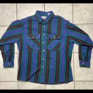 Vintage 80s 90s Thick Flannel Button Up‎ Shirt USA