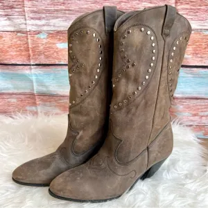 Vintage Acme Leather Western Cowboy Studded Boots