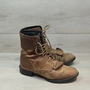 Vintage Ariat Men's 32525 Brown Lace Up Leather Boots Shoes Sz 7.5D
