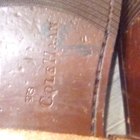 Vintage Cole Haan y2k County Slip On Genuine  Leather Tassels Man Shoes size 10