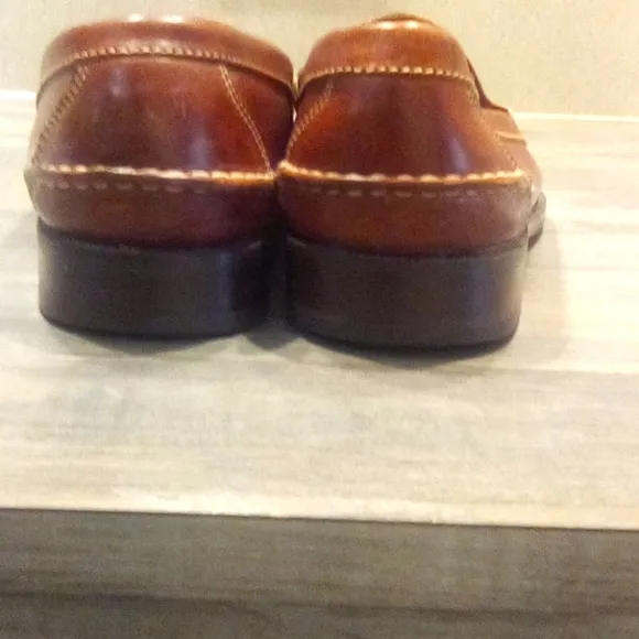 Vintage Cole Haan y2k County Slip On Genuine  Leather Tassels Man Shoes size 10