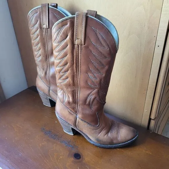 Vintage Dingo All Leather Boots - Size 7.5