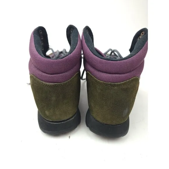 Vintage Merrell Eco Hike Boots Women’s Size 8 Camping Leather Purple