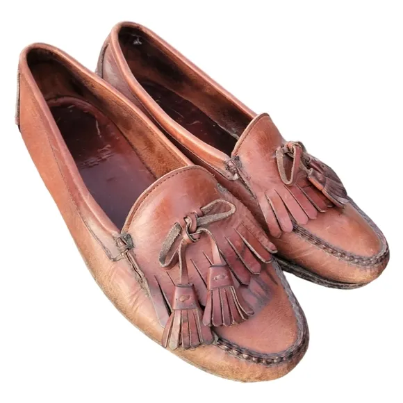 Vintage Ralph Lauren Polo Loafers/Genuine Leather Slip-On Dress Shoes 10.5