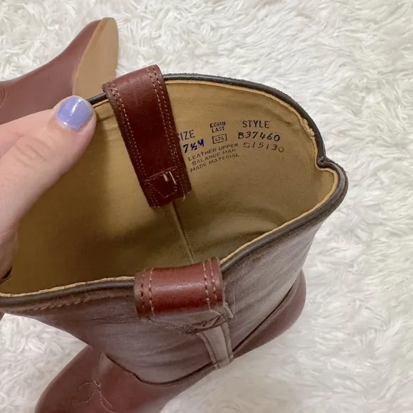 Vintage Sears Cowgirl Boots Brown Genuine Leather Cowgirl Boots Cowboy Boots